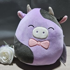 Original Squishmallow Alexie The Purple Cow Easter Edition
